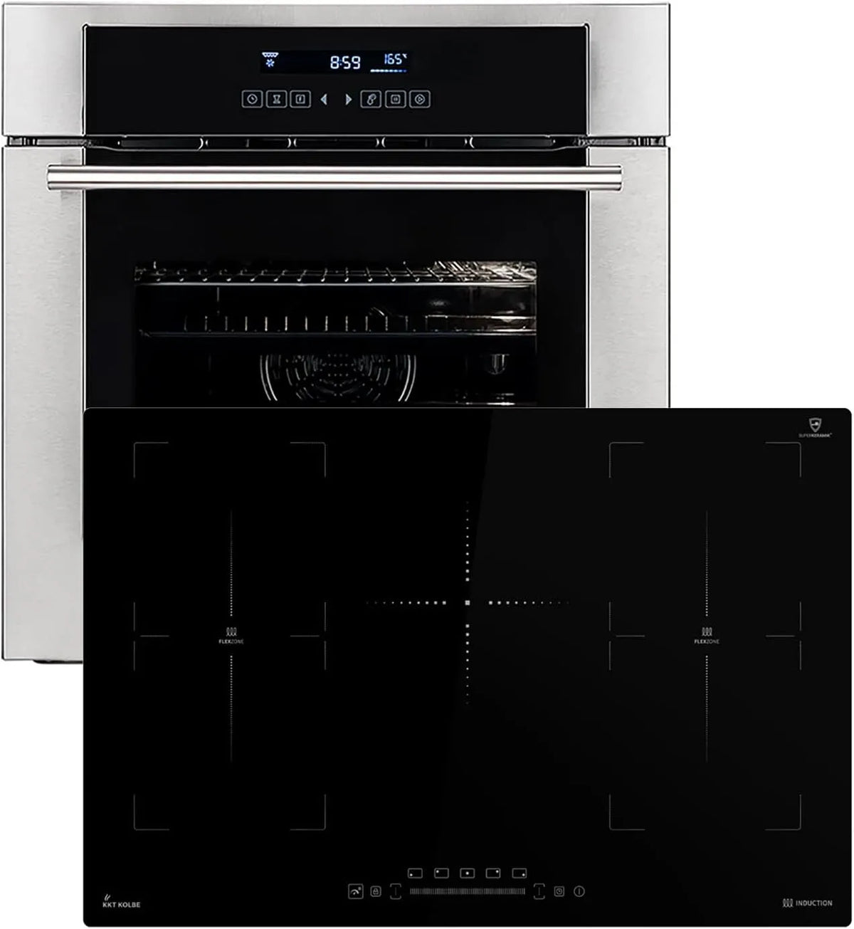 EB8015ED IH87705FZ elektrische oven, timer, automatische werking, bakfuncties met temperatuur- en tijdregeling