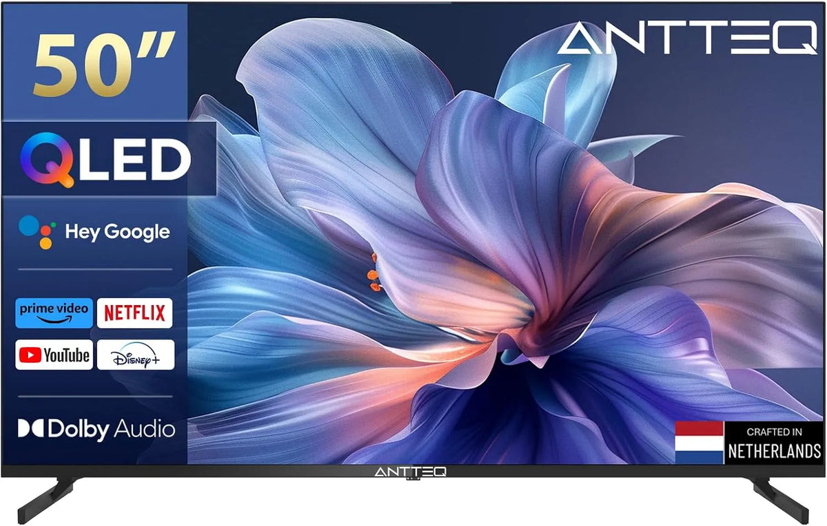 Q50 TV 127 Smart TV, 127 cm, 50 inch, Bluetooth-connectiviteit, Antteq Koalas Series 4K HDR QLED Android cm