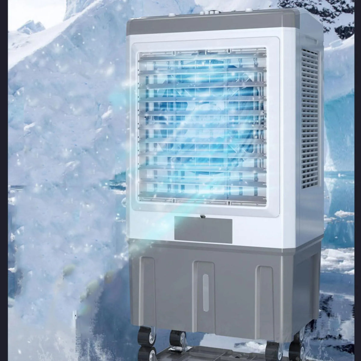 Airconditioner, timer, stille werking, zonder afvoerslang, mobiele airconditioning, met 12-uurs timer, 120 graden oscillatie