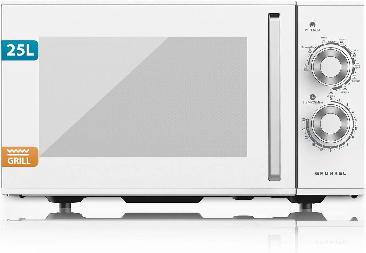 Magnetron, 900 W, 1000 W, 30 min, 6 standen, timer, Grunkel met/zonder grill
