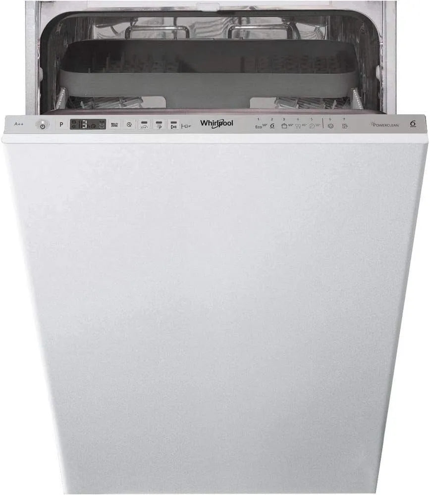 Whirlpool WSIO3T223PCEX vaatwasser, bestendig A+, automatische programma's voor servies