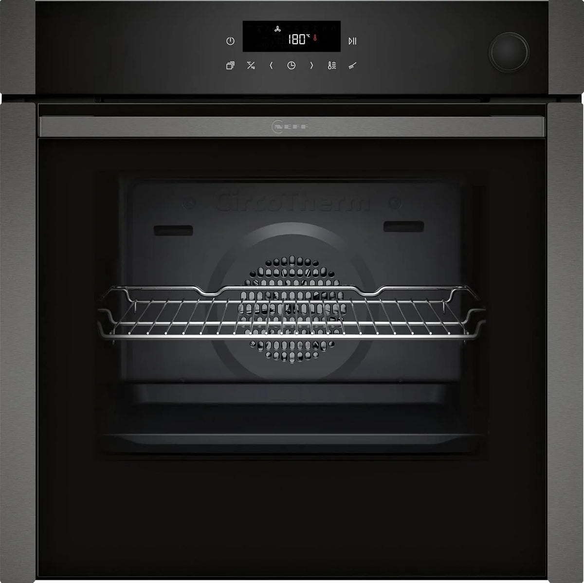 B6AVJ7AG3 N 50 elektrische oven, 60 cm, 60 x 60 cm, automatische werking, zelfreinigingsfunctie, inbouwoven met stoomondersteuning, Made in Germany