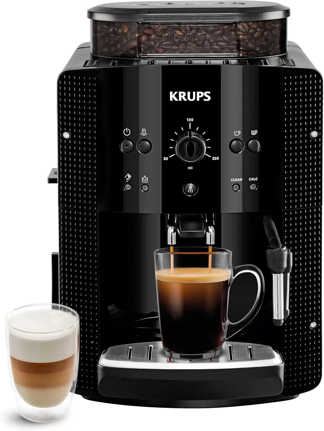 Krups YY8125FD espressomachine, 15 bar, automatische werking, automatische met bonenmaler 15 bar