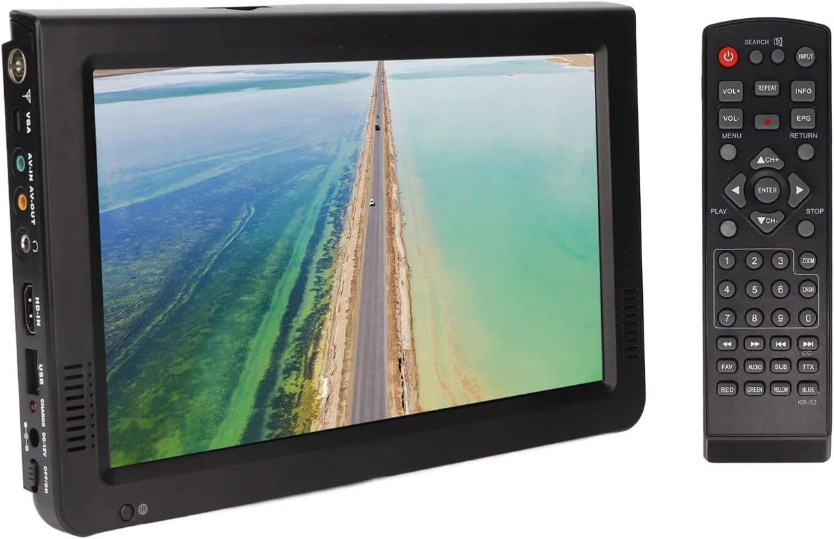 1080P Smart TV, 10 Inch, 10 Inch Draagbare Tv, Oplaadbare Batterij Digitale Tv-televisie met 2 Luidsprekers, Kleine Led-tv voor Kampeercaravan Keuken