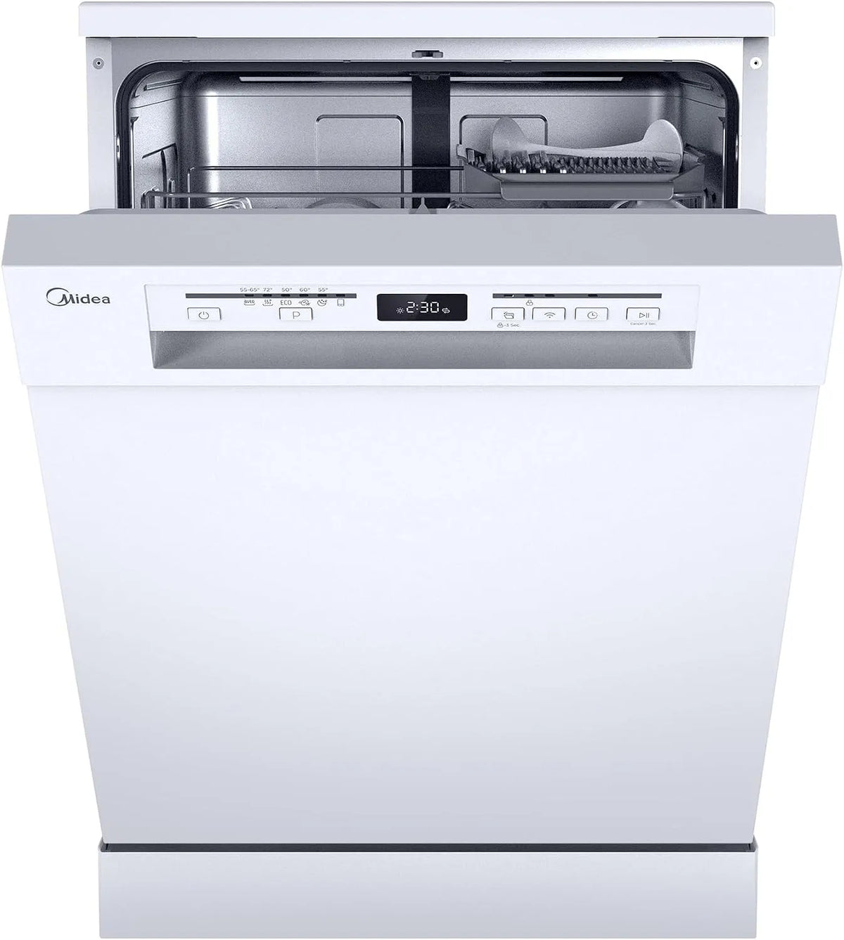 Midea vaatwasser, 60 cm, vrijstaand en onderbouw, automatische programma's voor servies