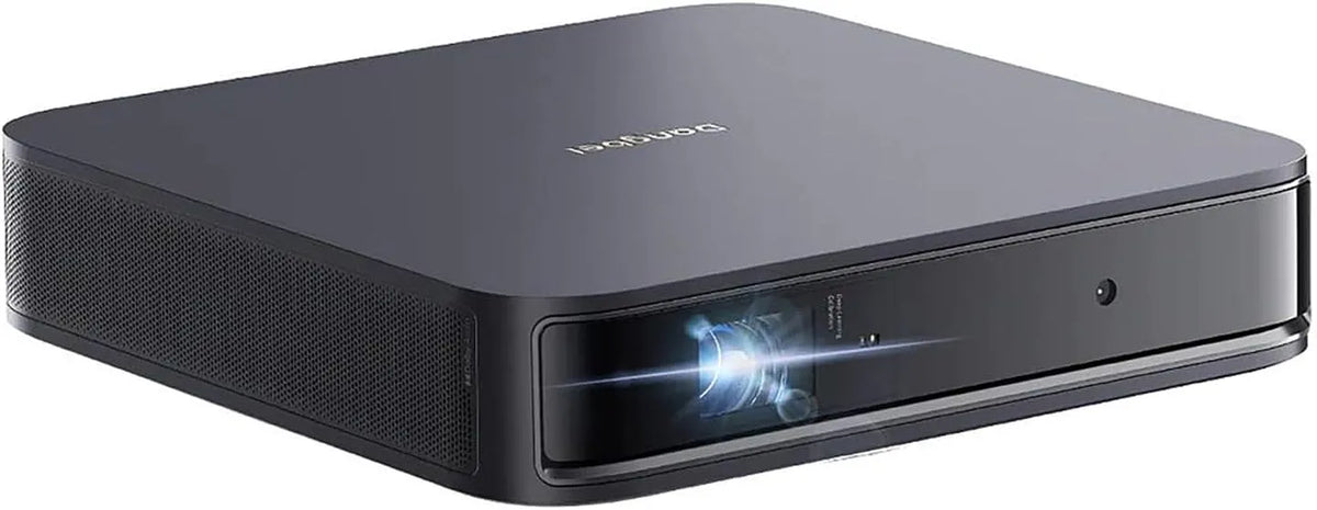 Projector, Dangbei Atom Compact Smart Laser beamer met Google TV, beeldprojectie met multimedia-aansluitingen