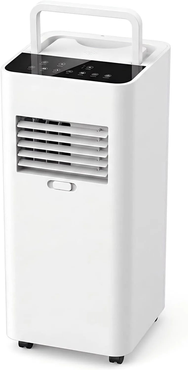 Airconditioner, 7000 BTU, 28 m2, stille werking, 7000 BTU Mobiele voor Ruimtes tot 28 m2, Slimme AC Unit met Afstandsbediening, Stille Slaapstand