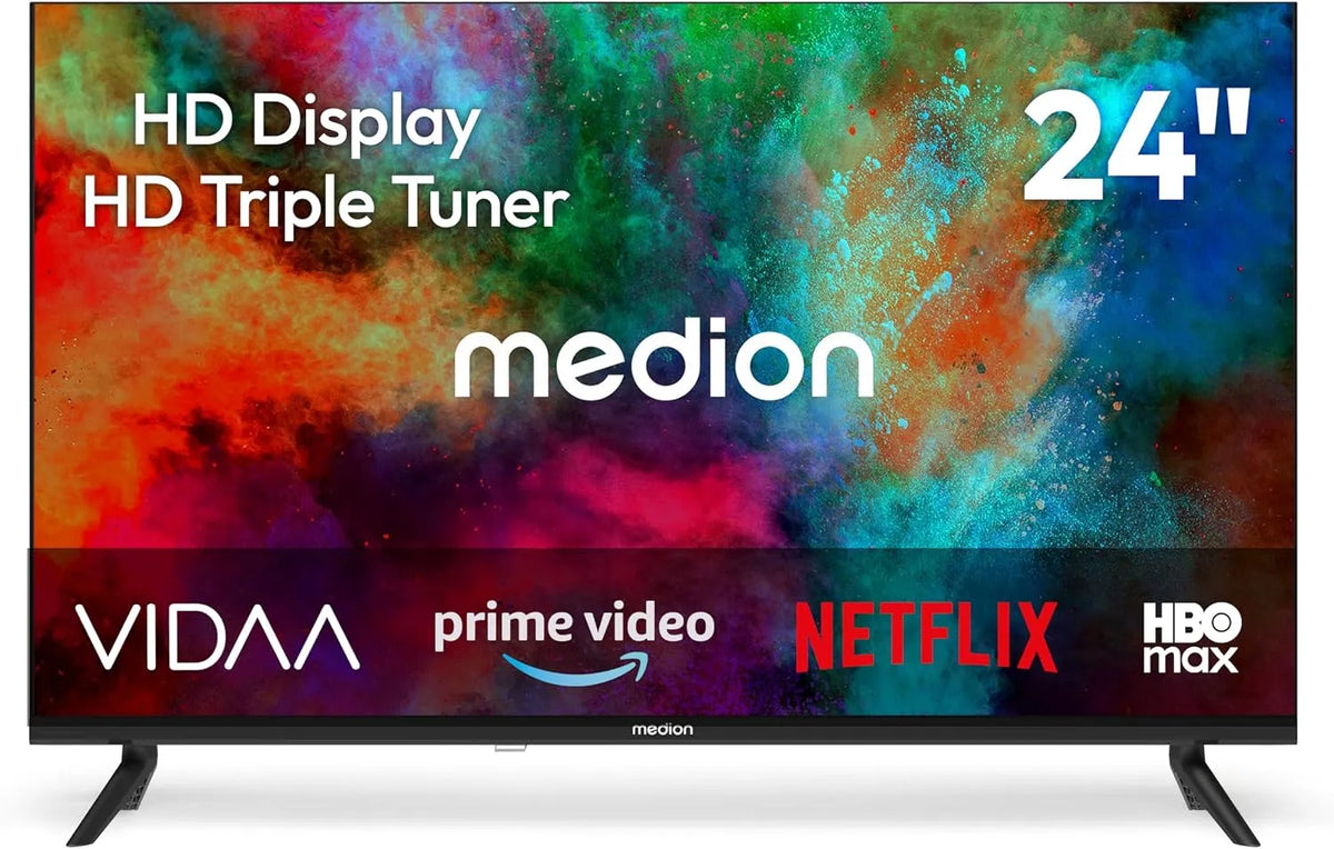 MEDION 59 MD 824102 Smart TV, 59,8 cm, 24 inch, Prime Video, HD-triple-tuner