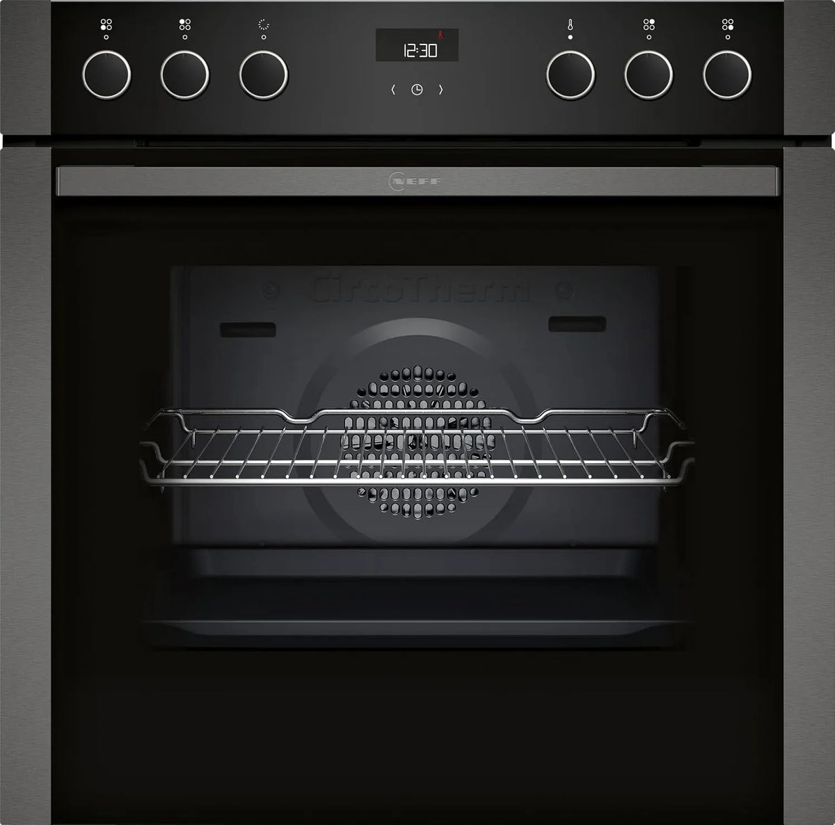 E1ACE2AG3 N 50 elektrische oven, 60 cm, 60 x 60 cm, bakfuncties met temperatuur- en tijdregeling