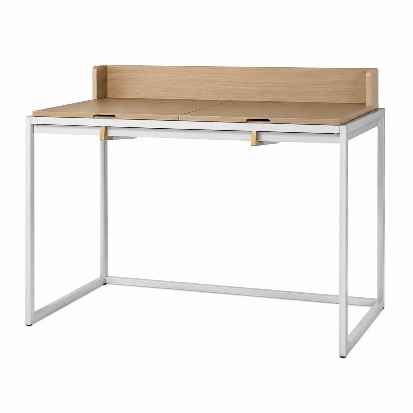 Escritorio de metal con tablero de madera MDF 120x60x75 cm