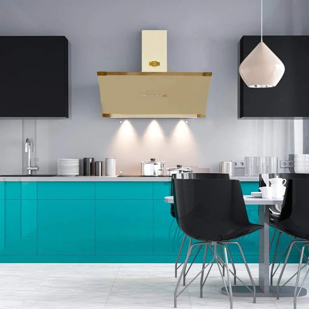 AT 6445 afzuigkap, 1250m3/h, 60 cm, 3 snelheden, timer, Kaiser ElfAD + slang. Wand 60 cm, luxe fabrikant Kaiser, winnaars Duitse Brand Award 2018