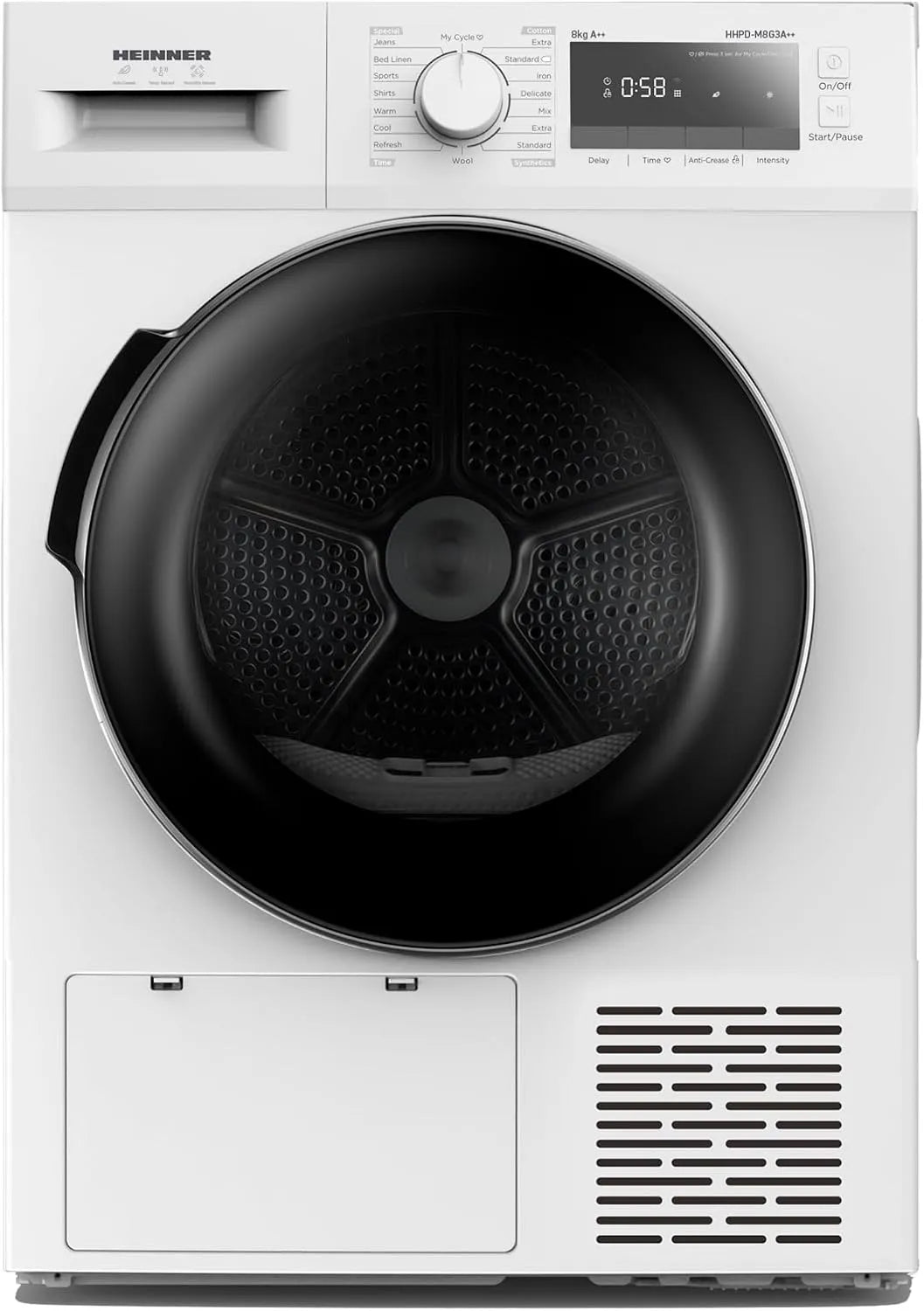 HHPD-M8G3A warmtepomp, digitaal display, elektrische verwarming en warmwaterbereiding