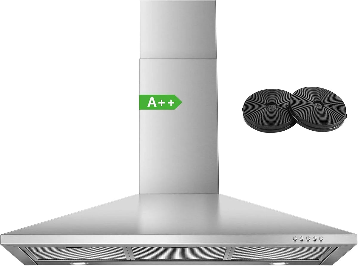 Afzuigkap, 90 cm, roestvrijstalen behuizing, SNDOAS 90 cm roestvrij staal