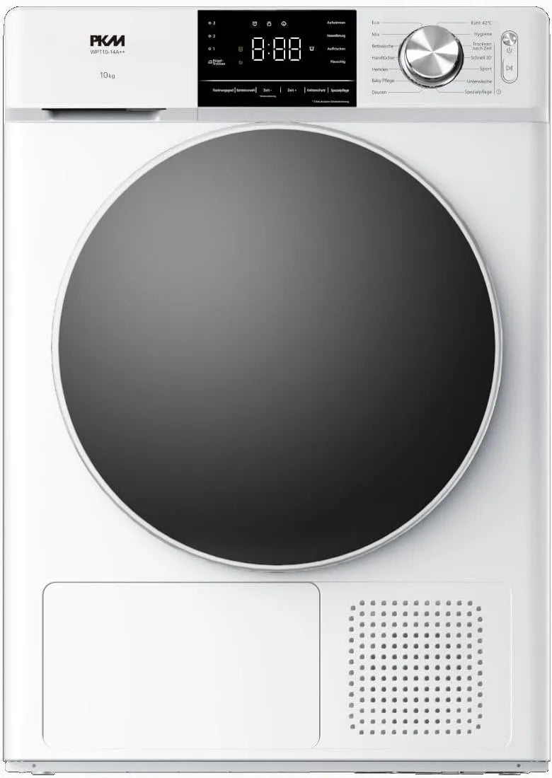 WPT10-14A warmtepomp, PKM droger ++ 10kg wh A++, elektrische verwarming en warmwaterbereiding