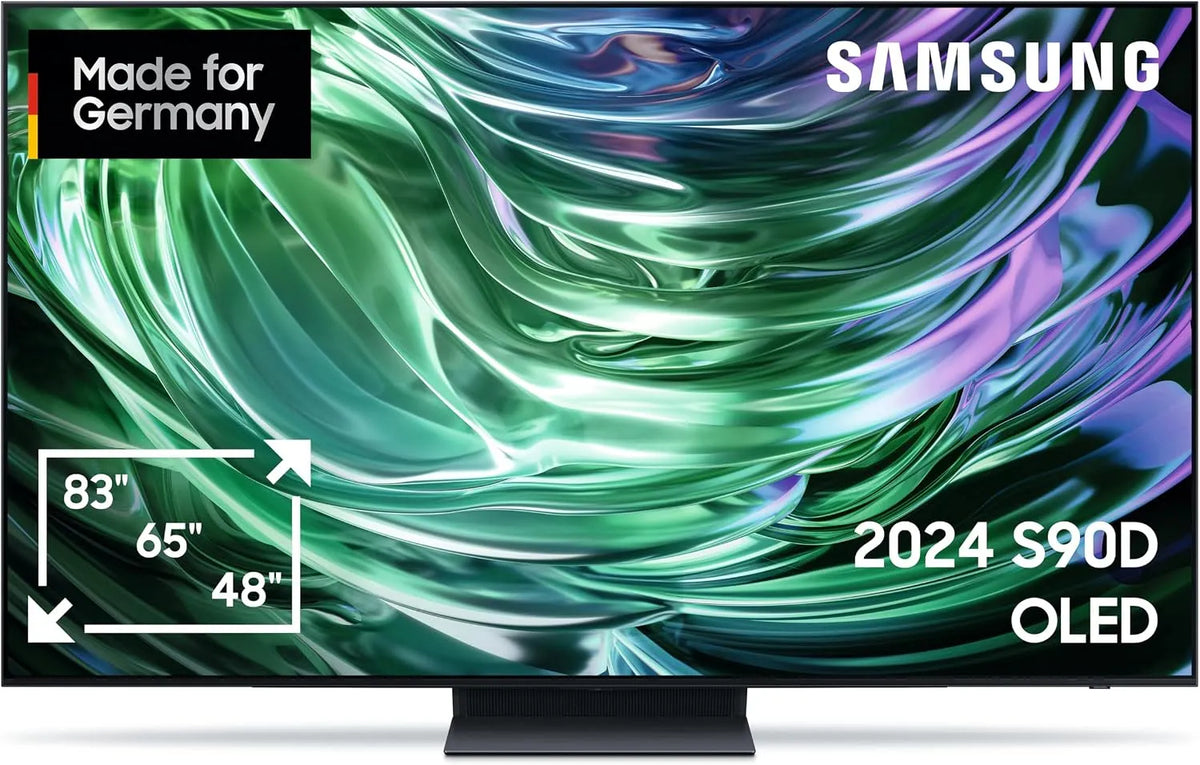 Samsung GQ55S90DAEXZG S90D OLED Smart TV, 55 inch, 55 inch 4K -tv met Neural Quantum 4K AI Gen2 processor, Duits model