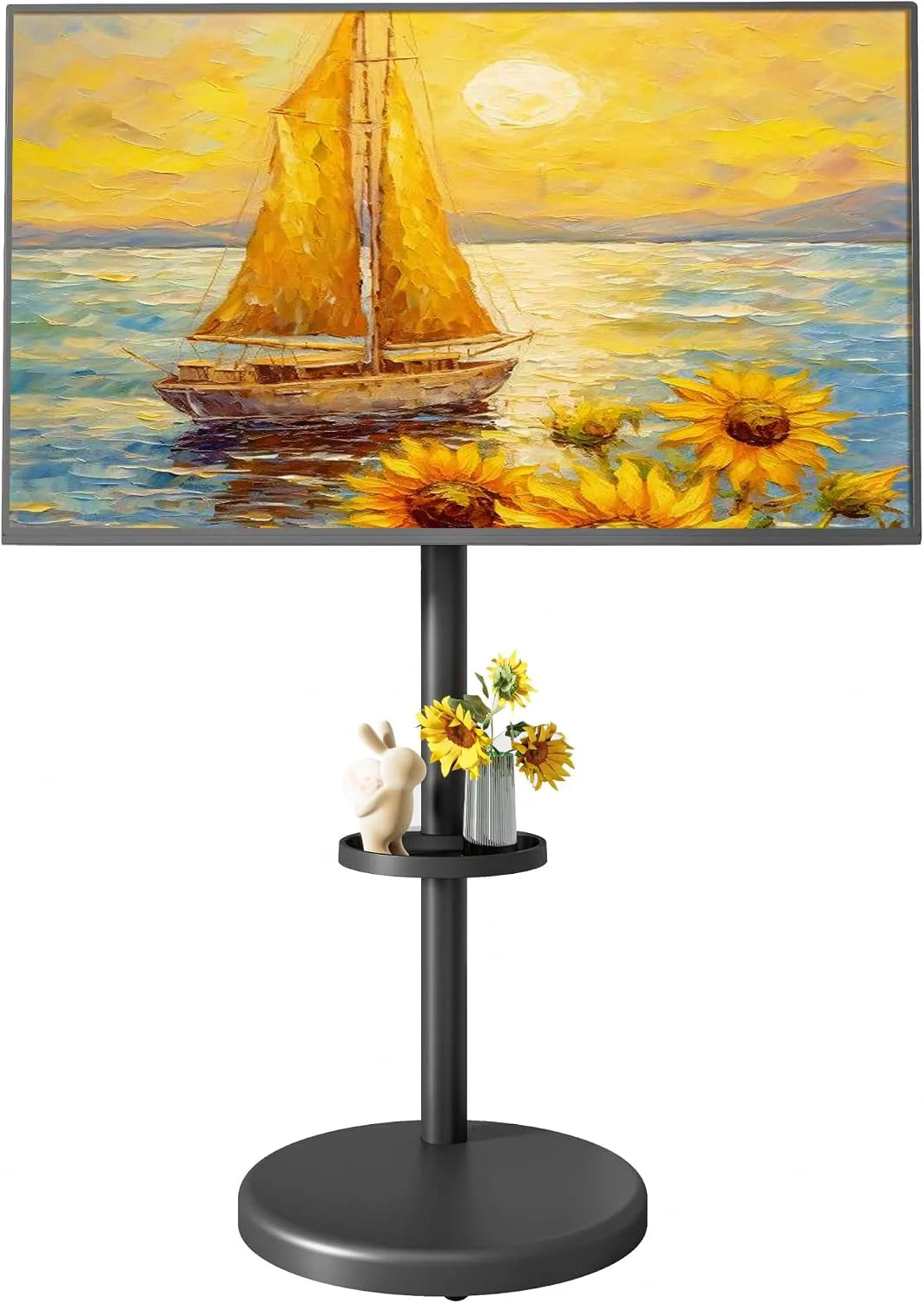 Tv-standaard, 86 inch, oprolbare voor 37-86 inch televisie, 50kg draagvermogen