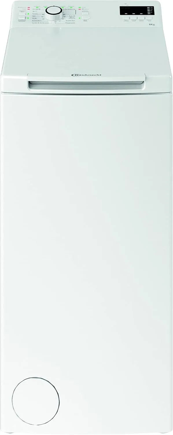 Bauknecht 12C wasmachine, 1200 rpm, 30 inch, WAT Smart Eco met bovenlader, kort 30 inch, intensieve spoeling, meervoudige waterbescherming