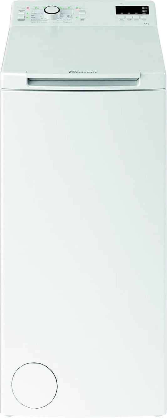 Bauknecht 12C wasmachine, 1200 rpm, 30 inch, WAT Smart Eco met bovenlader, kort 30 inch, intensieve spoeling, meervoudige waterbescherming