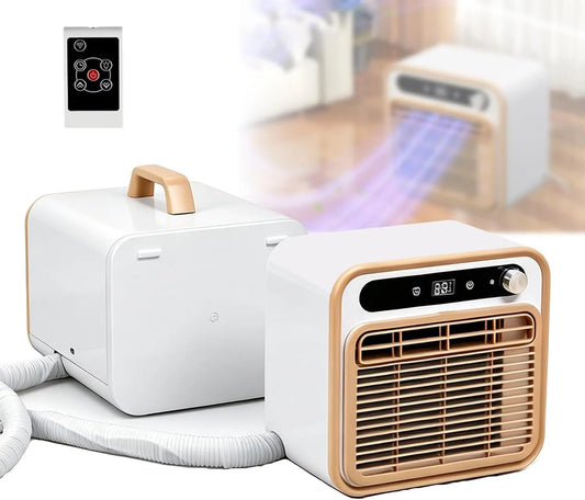 Airconditioner, 1500 W, 13 kg, wifi-bediening, touchbediening, timer, stille werking, Stille koelunit van 1500 W, geen extra slang nodig voor
