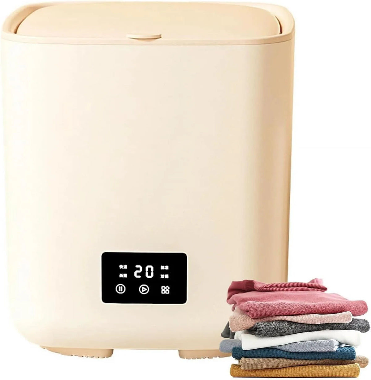 Wasmachine, Draagbare, mini-, kleine slimme met 4 reinigingsmodi voor ondergoed