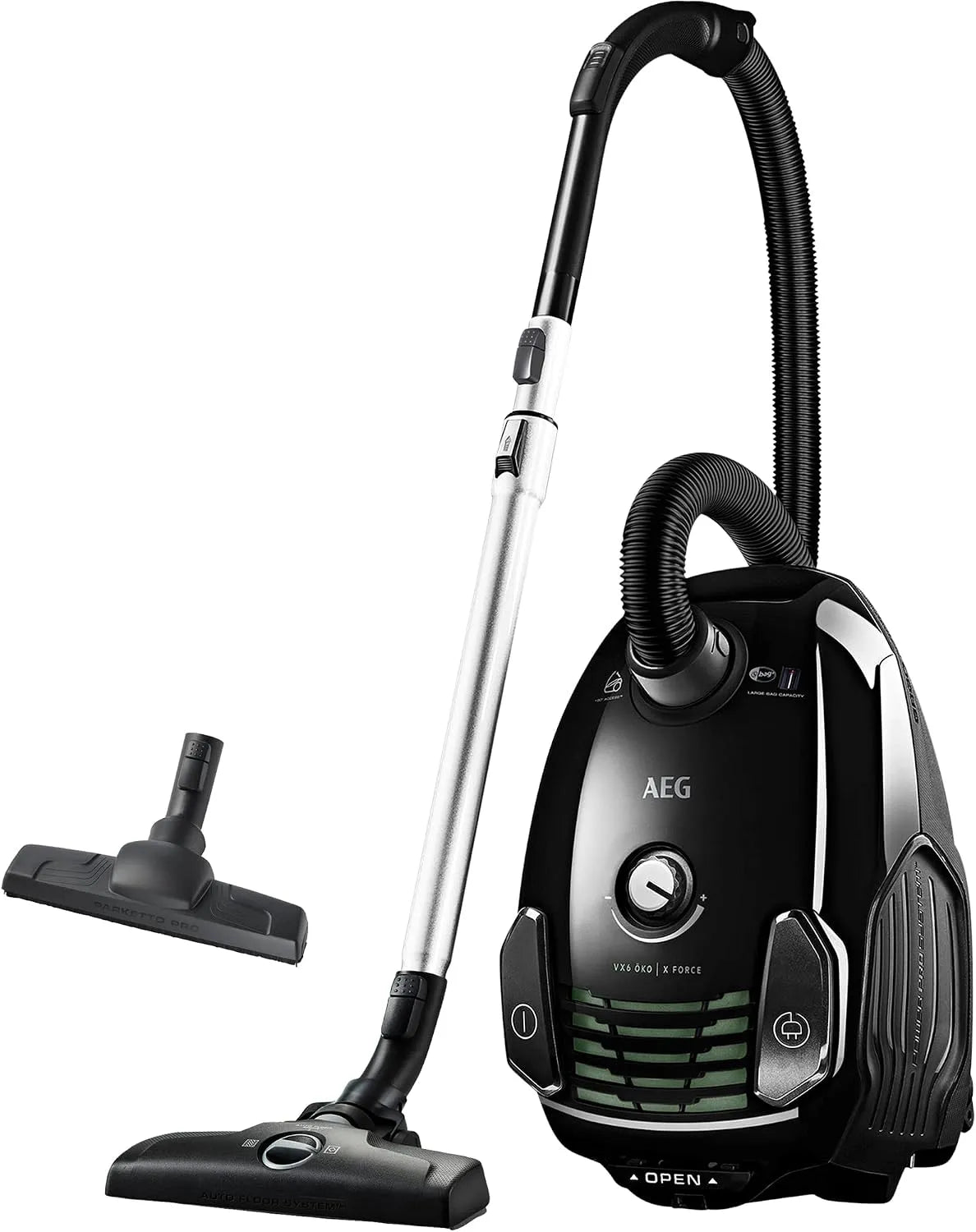 AEG VX6-2 handstofzuiger, 74 dB, Krachtige Motor, Alle Vloertypes, Moeiteloze Reiniging, 9 Meter Actieradius, Optimale Bewegingsvrijheid