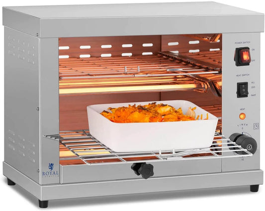 RCET 360 elektrische oven, 3250W, 2 Niveaus, roestvrijstalen behuizing