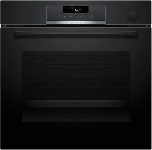 Bosch HRG532BB3 3D elektrische oven, 60 cm, 60 x 60 cm, automatische werking, heteluchtfunctie, inbouwoven met stoomondersteuning, Soft Close