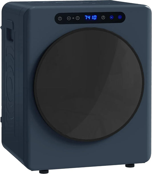 Wasdroger, HOMCOM Mini Afvoerdroger 5kg met sterilisatie, automatische droogprogramma's voor kleding
