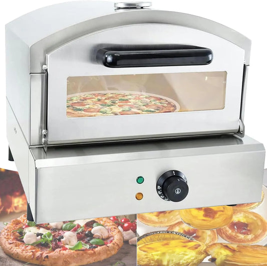 Pizzaoven, Gas Pizza Oven Aanrecht, Roestvrijstalen Elektrische Pizza Oven, Commerciële Pizza Maker, Multifunctionele Snack Toaster Apparatuur