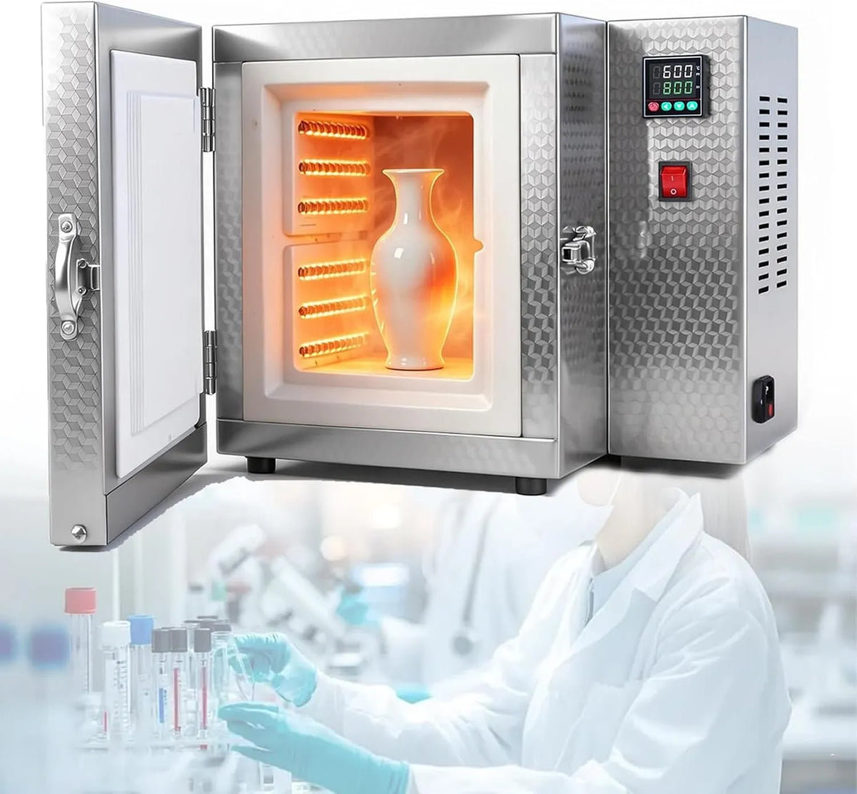 Elektrische oven, 1500 W, bakfuncties met temperatuur- en tijdregeling