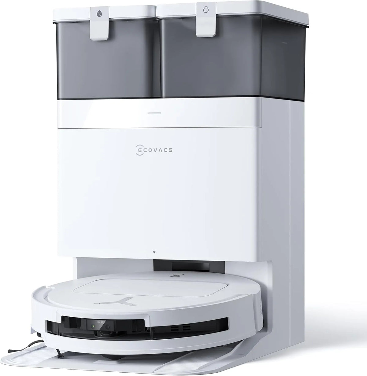 T50 OMNI robotstofzuiger, 25.000 Pa, 81 mm, zuig- en dweilfunctie, ECOVACS DEEBOT Gen3- en -dweil, alles-in-één OMNI-station, dweil voor 75°C-water