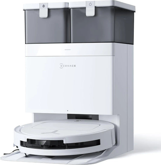 T50 OMNI robotstofzuiger, 25.000 Pa, 81 mm, zuig- en dweilfunctie, ECOVACS DEEBOT Gen3- en -dweil, alles-in-één OMNI-station, dweil voor 75°C-water