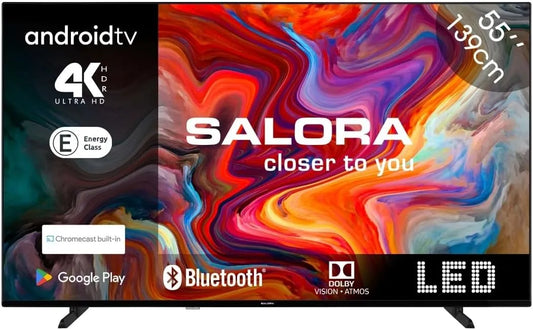 SMART55TV Smart TV, 55 inch, Salora, beeldscherm met netwerk- en multimediafuncties