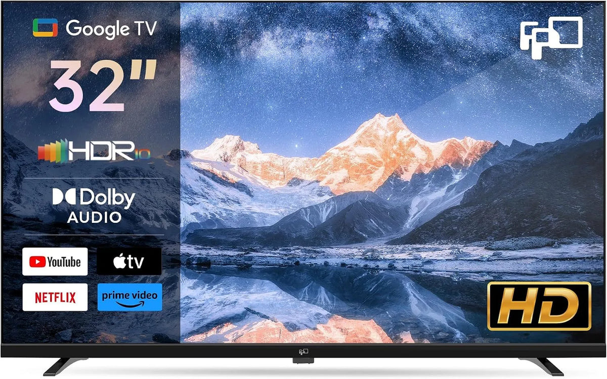 TV 32 HDR 10 Smart TV, 32 Inch, 81 cm, spraakbediening, geïntegreerde Google Play, Google Cast, Dolby Audio, spraakbediening en live streaming TV