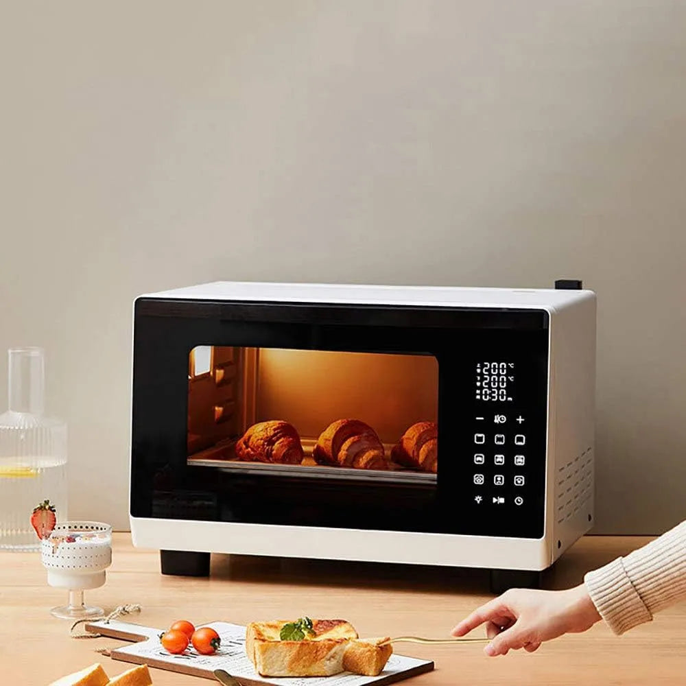 Elektrische oven, touchbediening, Huishoudelijke, 25L stoomoven met grote capaciteit, intelligent aanraakpaneel, langdurige afspraak voor 24 uur