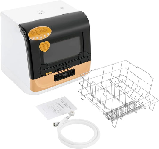 Vaatwasser, 800 W, Mini-, draagbare tafel, automatische programma's voor servies