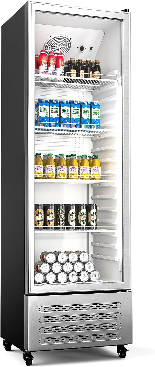 Klarstein koelbox, Drankkoeler GrandCooler 306L Drankenkoelkast, Dubbelwandige deur, aluminium deur, mechanische thermostaat