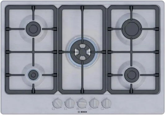 Bosch PGQ7B5K90 gaskookplaat, 75 cm, 4 branders, roestvrijstalen behuizing, Serie 4 75 cm 4 branders roestvrij staal