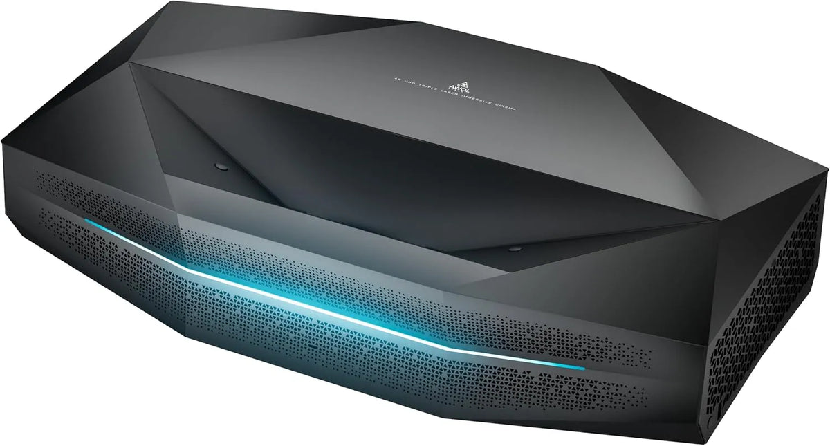 Projector, 200 inch, AWOL Aetherion Pro Beamer met ultrakorte afstand 4K, PixelLock & Anti-RBE, 2600 ISO-lumen, 6000:1 natief contrast