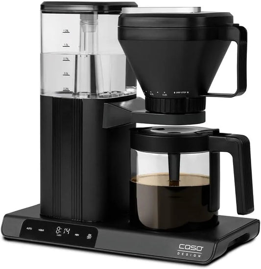Caso koffiemachine, titanium platen, Aroma Sense Design koffiezetapparaat, ideale zettemperatuur van 92-96 °C