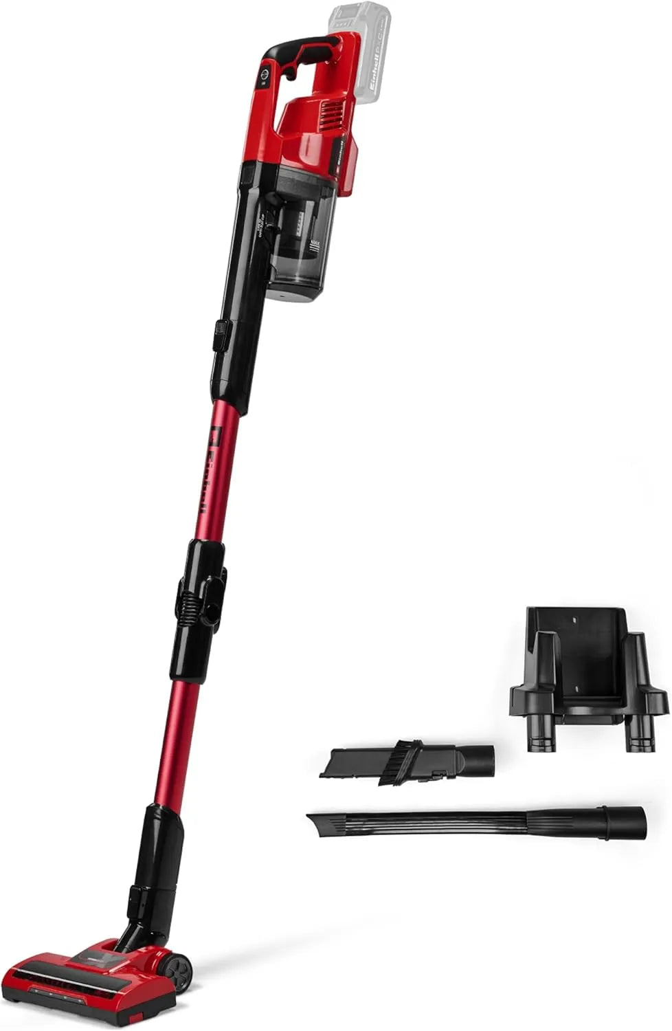 Einhell TE-SV 18 steelstofzuiger, draadloos gebruik, accu Li FLX Solo PXC, zonder stofzuigerzak, zuigbuis met scharniergewricht