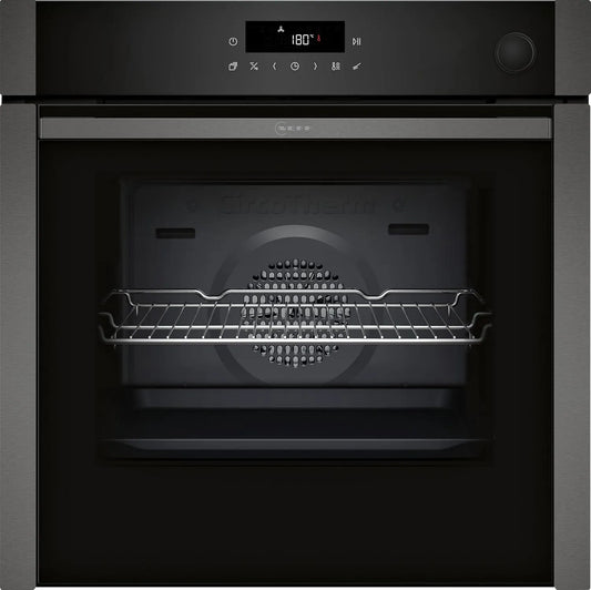 B6AVJ7AG3 N 50 elektrische oven, 60 cm, 60 x 60 cm, automatische werking, zelfreinigingsfunctie, inbouwoven met stoomondersteuning, Made in Germany