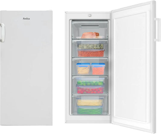 Amica L 55 vriezer, 145 L, 55 cm, 145 cm breed EEK C diep wit 4 laden