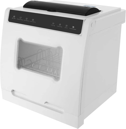 Vaatwasser, 4 programma's, draagbare compacte, mini- met 4 programma's en afneembare vaatmand, voor huizen