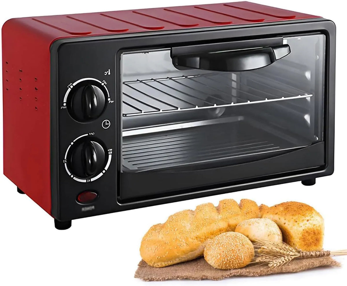 Elektrische oven, heteluchtfunctie, Multifunctionele heteluchtoven voor op het aanrecht met instelbare temperatuur