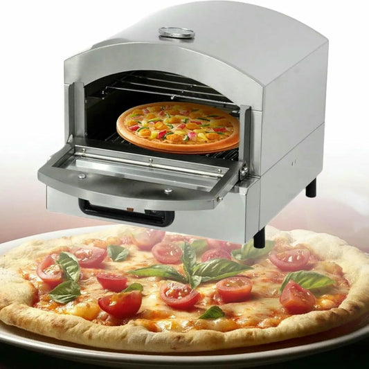Pizzaoven, Indoor Elektrische Pizza Oven, Commerciële Pizza Oven, Verstelbare Temperatuur, Roestvrijstaal Commerciële Binnens Pizza Maker Machine