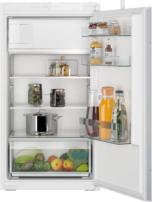 Siemens KI32LNSE0 koel-vriescombinatie, 132 l, 56 cm, 102 x 56 cm, inbouwkoelkast iQ100, geïntegreerde koelmachine met vriesvak