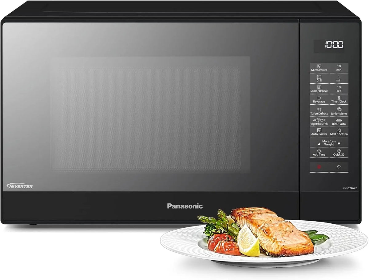 Panasonic NN-GT46KBSUG magnetron, 1000 W, automatische werking, 1000 W Aanrecht Grill met 24 Automatische Programma's, 31 Liter Capaciteit