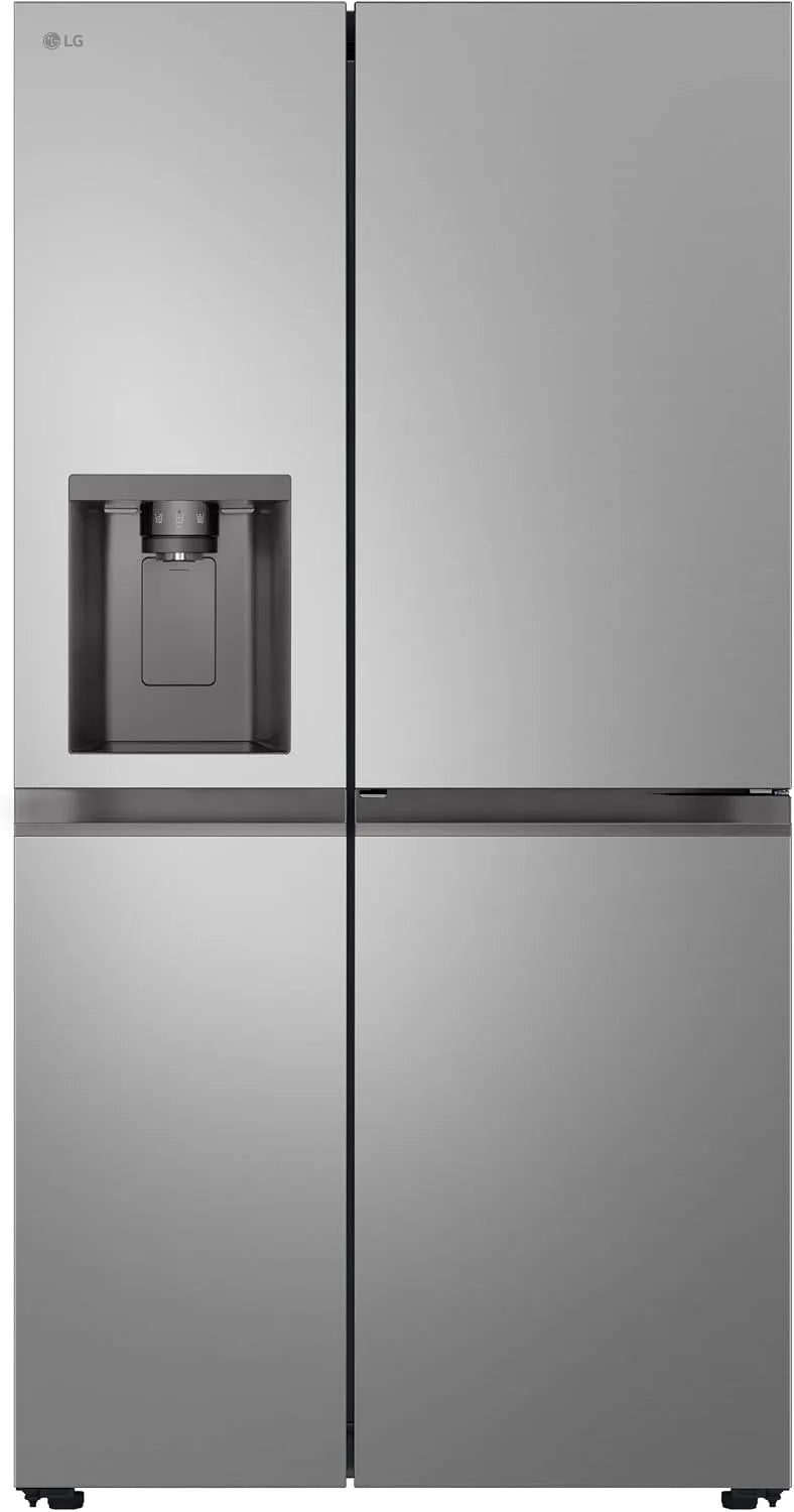 LG GSJC41PYPE koelkast, 641 l, roestvrijstalen behuizing, Side by Side, Instaview Deur-In-deur, zonder wateraansluiting
