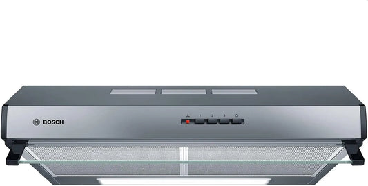 Bosch DUL63CC50 afzuigkap, Muurmontage Roestvrijstaal 350 m3/uur D, keukenventilatie met instelbare afzuigstanden